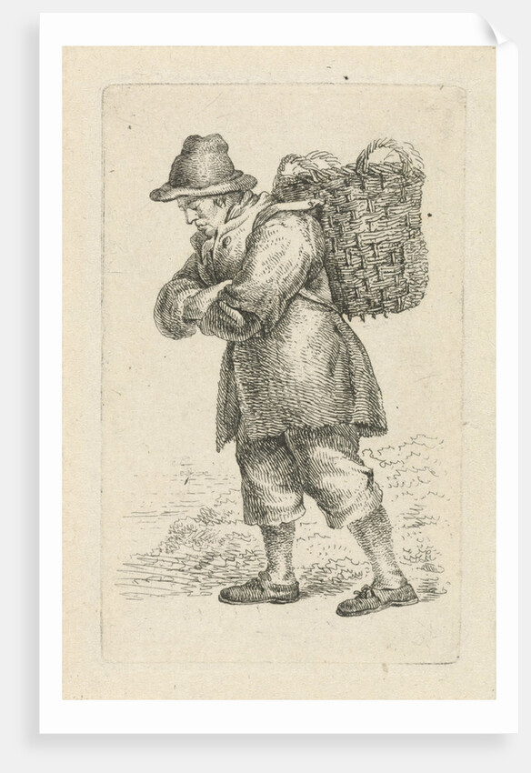 Fishmonger, with basket on back by François Joseph Pfeiffer II