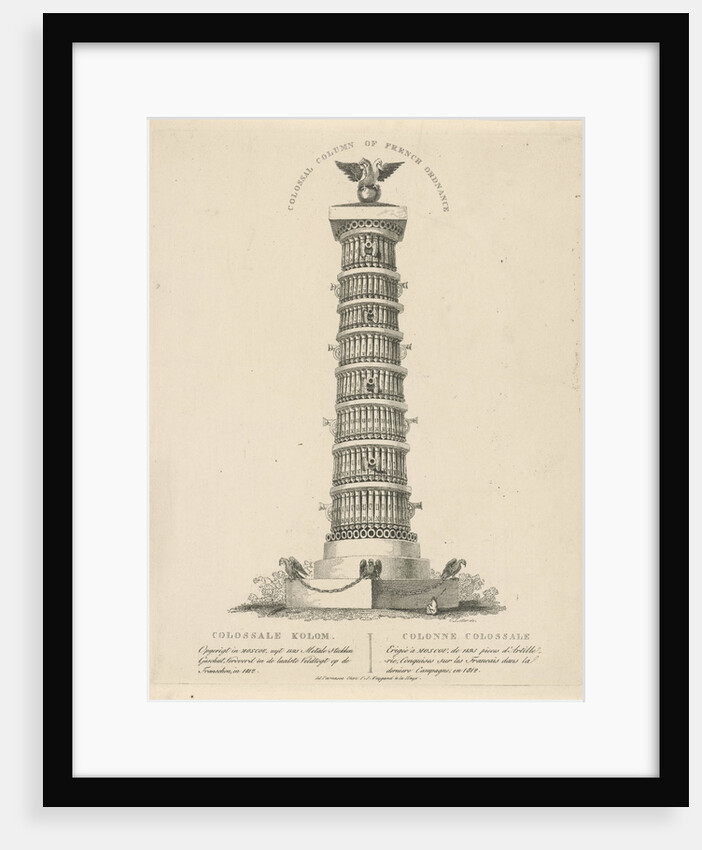 Column in Moscow Russia, Christian Anthony Lotter by François Joseph Weygand