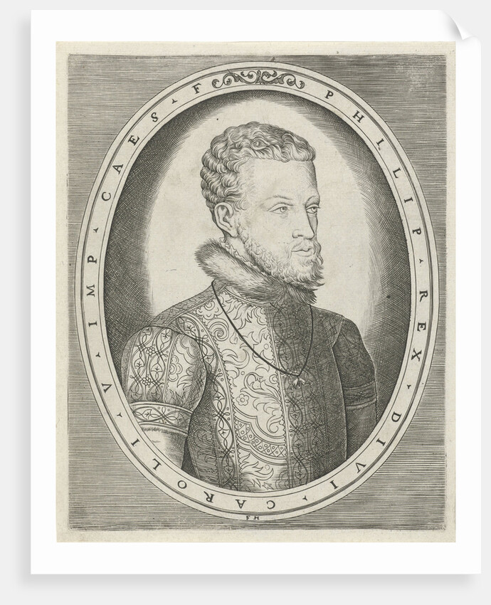 Portrait of Charles V of Habsburg, Frans Huys by Hieronymus Cock