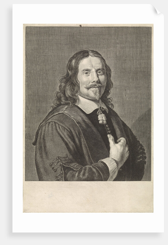 Portrait of Henricus Regius, Theodor Matham by Hendrick Bloemaert