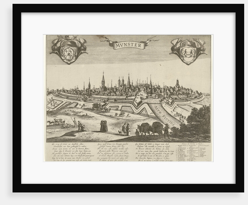 Panorama of Münster, Pieter Nolpe, Hendrick Focken by Anonymous