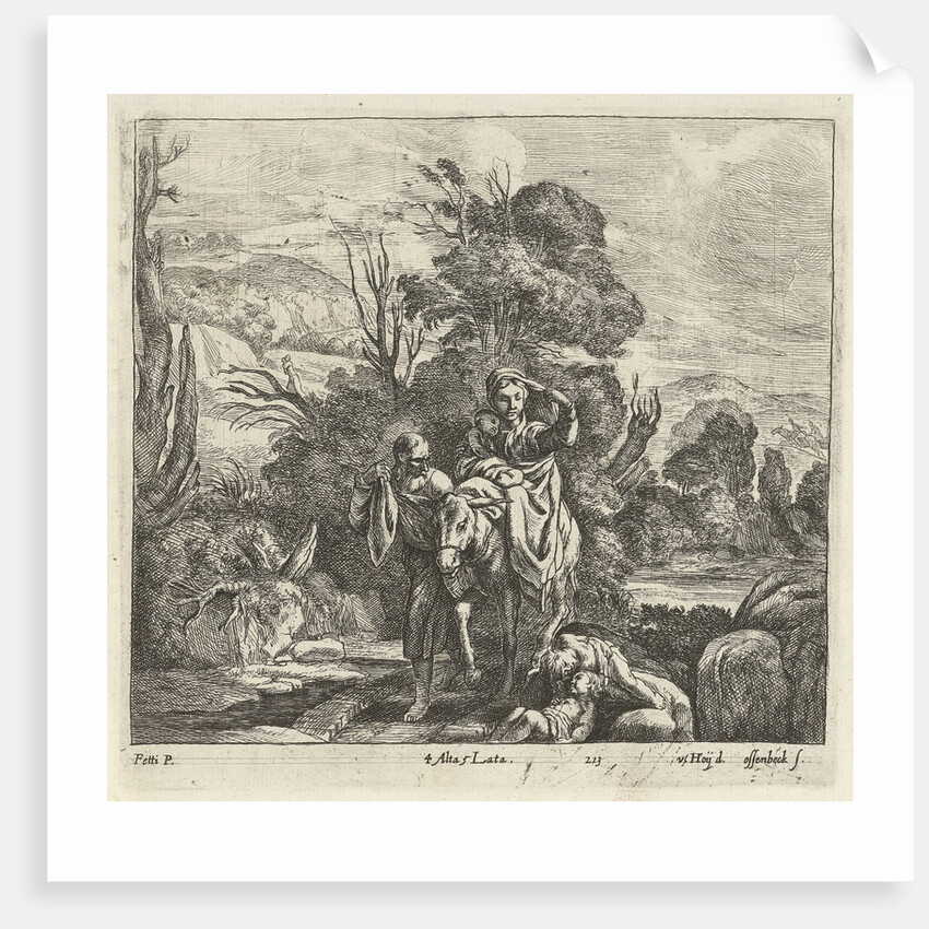 Flight into Egypt by Jan van Ossenbeeck