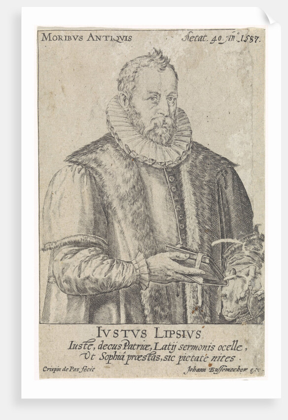 Portrait of Justus Lipsius by Johann Bussemacher