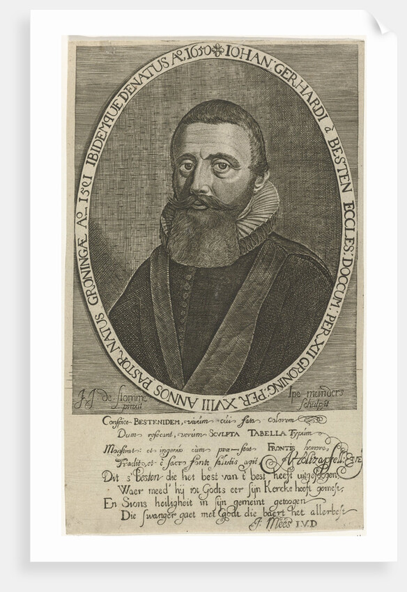 Portrait of John Gerhardia Besten by J. Mees