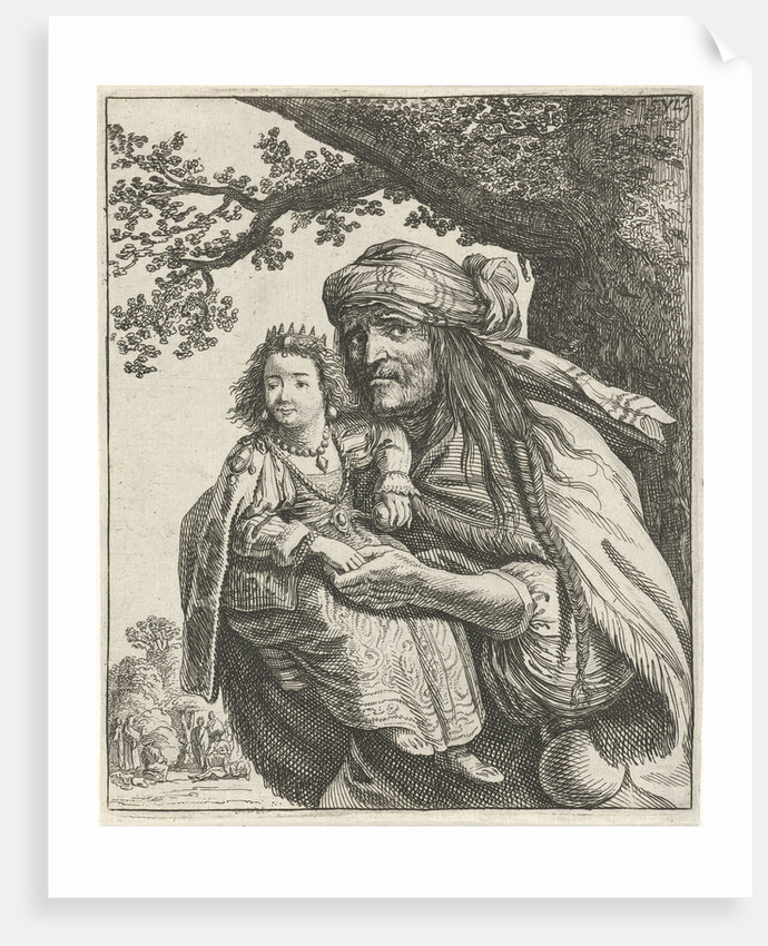 Witch Majombe with Konstance, Pieter Nolpe by Simon de Vlieger