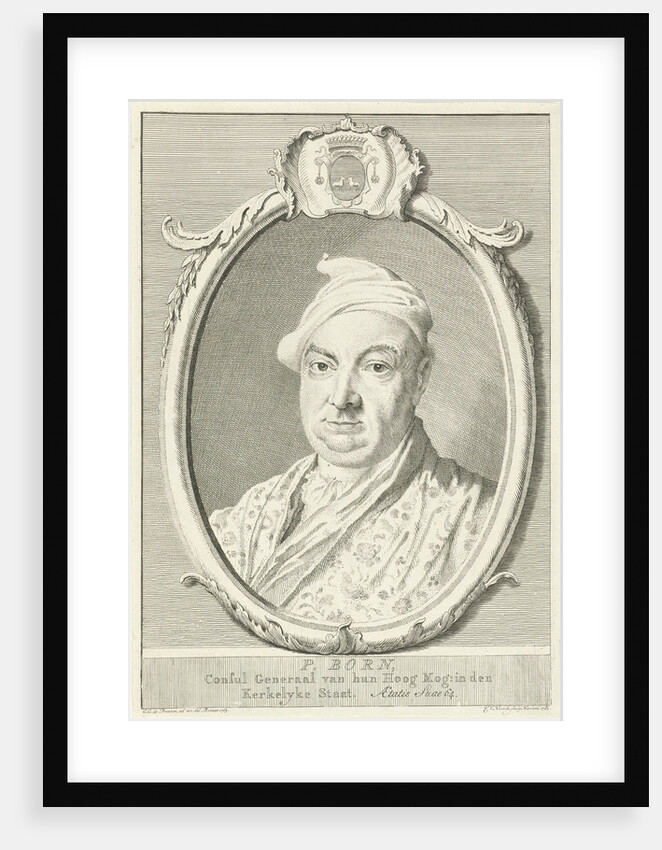 Portrait of P. Born by Cornelis van Noorde