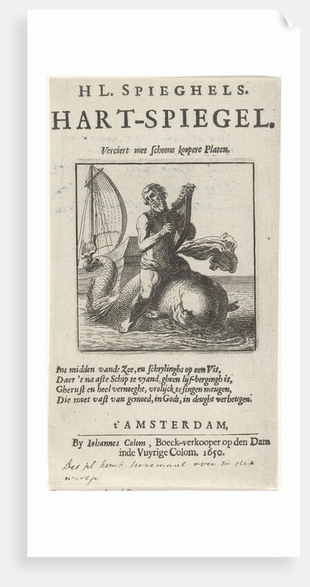 Arion on the dolphin by Johannes Colom