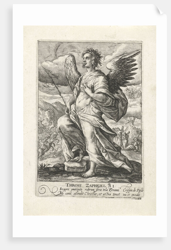 Archangel Zaphkiël by Crispijn van de Passe I