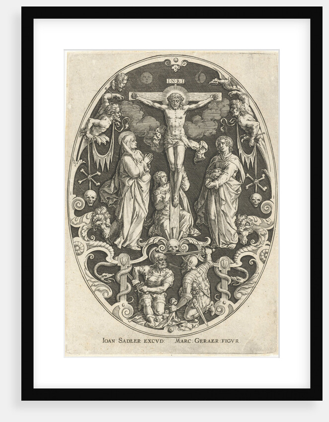 Christ on the cross by Johann Sadeler I