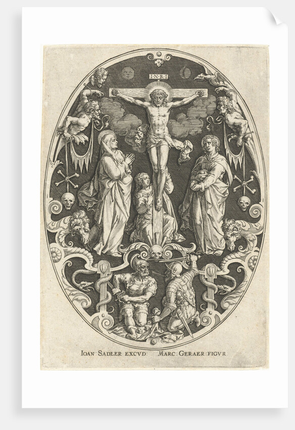 Christ on the cross by Johann Sadeler I