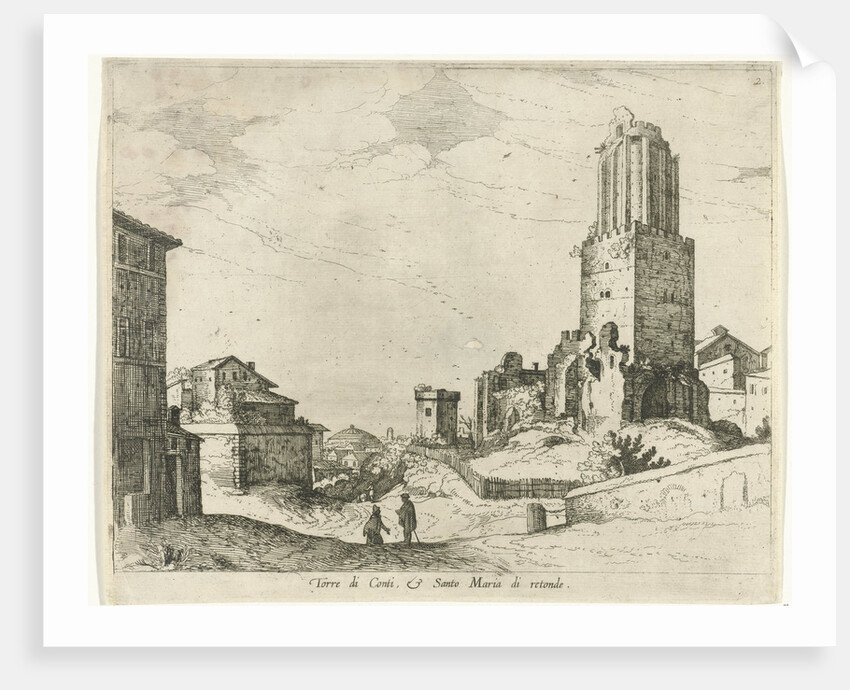 Torre delle Milizie and Pantheon by Willem van Nieulandt II