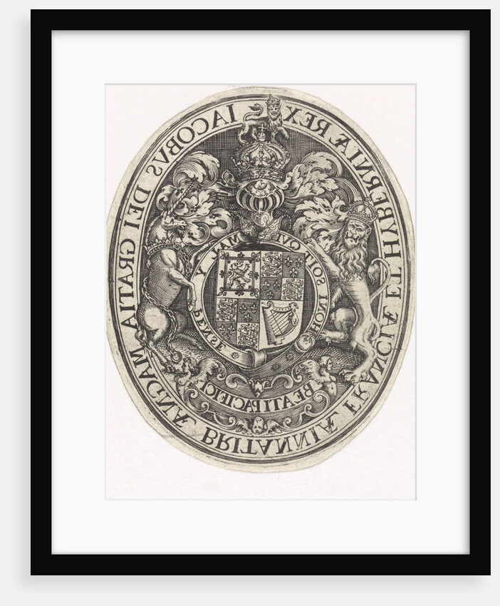 Coat of Arms of England by Simon van de Passe