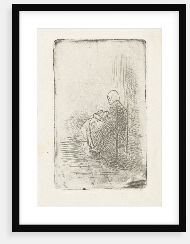 Seated woman by Jozef Israëls