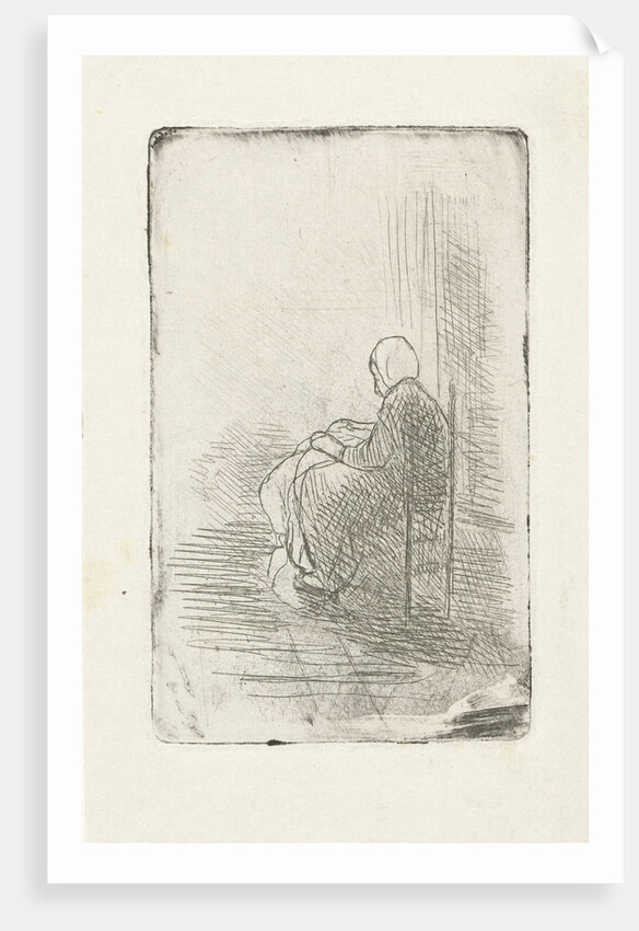 Seated woman by Jozef Israëls