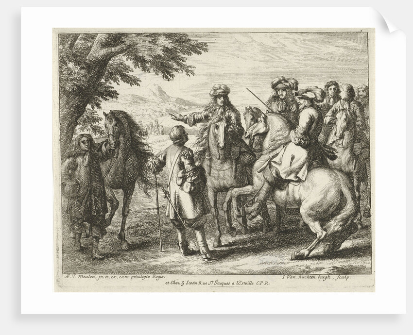 Horse men by Adam Frans van der Meulen