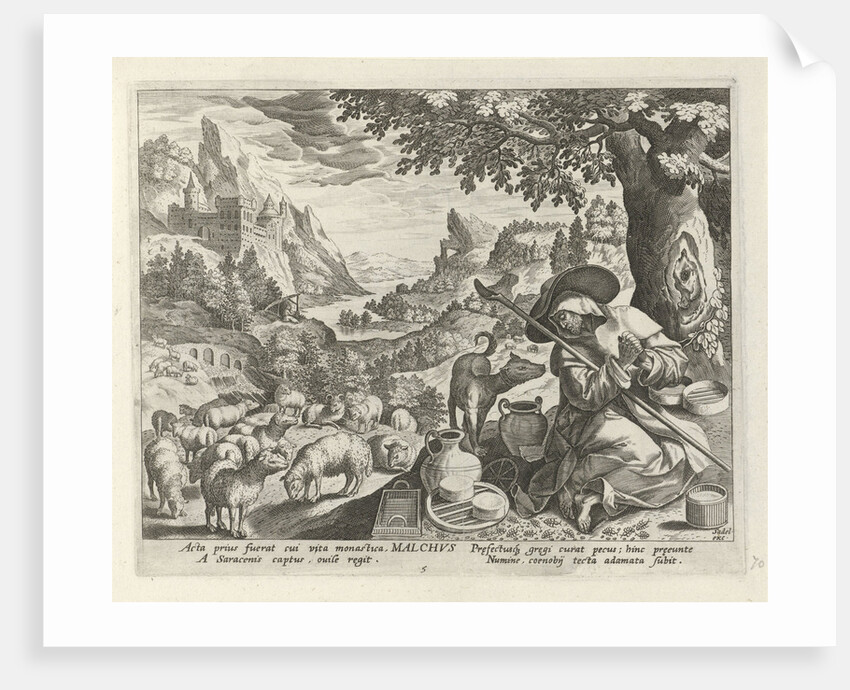 Malchus of Chalcis as a hermit by Maerten de Vos