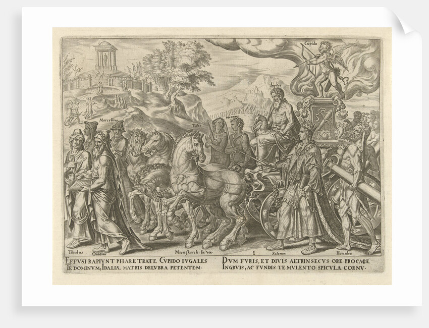 Triumph of Love, Philips Galle by Hadrianus Junius