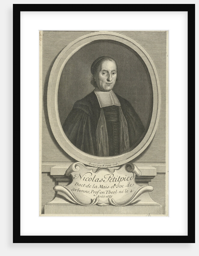 Portrait of the theologian Nicolas Petitpied by Nicolas Pitau II
