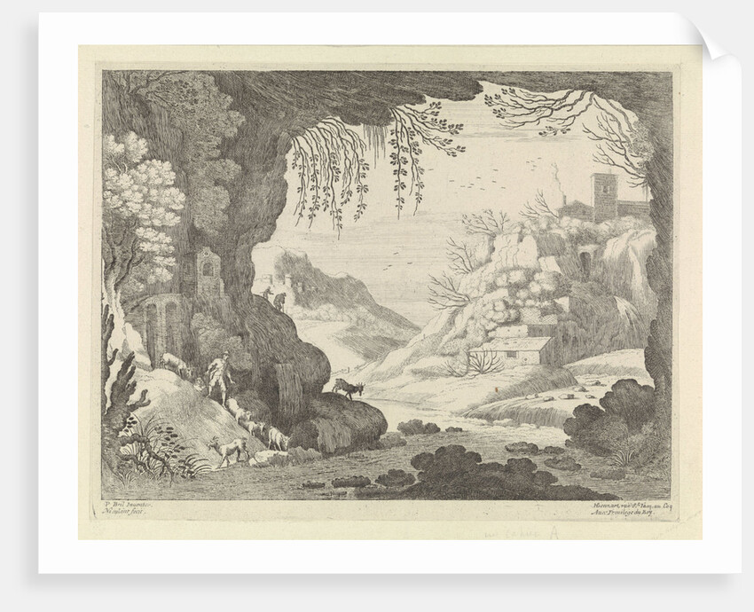 View of countryside from cave by Willem van Nieuland