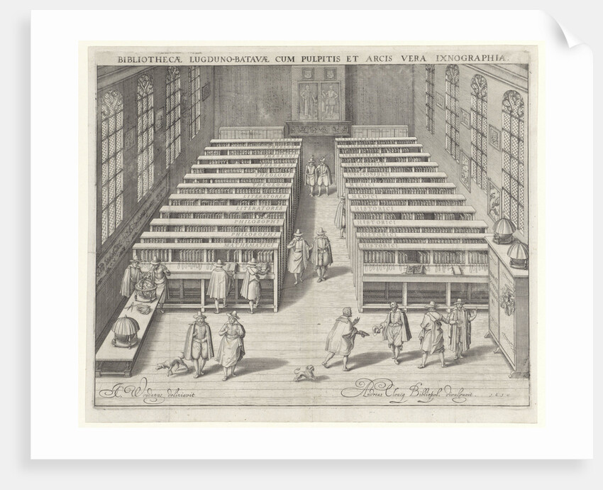 Library of the University of Leiden The Netherlands, Willem Isaacsz. van Swanenburg by Andries Clouck