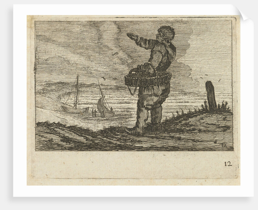 Basket on the arm by Jan Porcellis