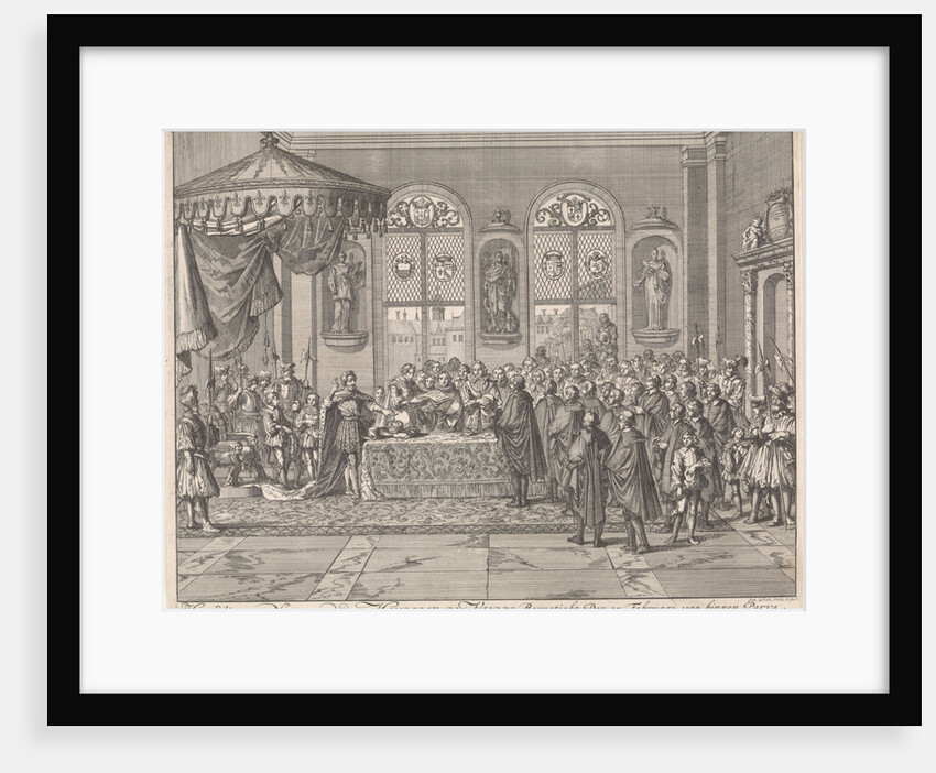 Confirmation of the Edict of Nantes by King Henry IV in Paris, 1599 by Jan Luyken
