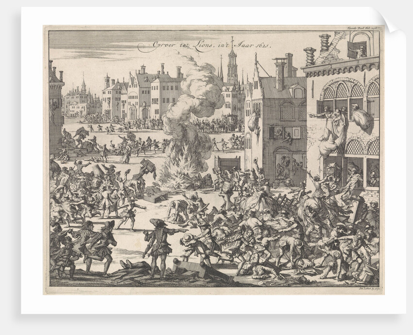 Riots in Lyon France, 1621 by Jan Luyken
