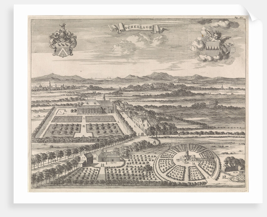 View of the estate Schellagh north of Middelburg by Abraham van Someren