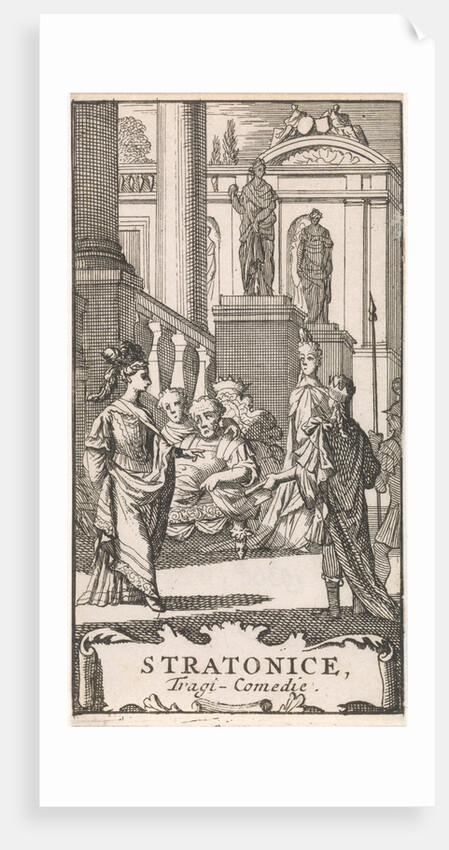 Title page for Stratonice in, P. Quinault, Le Theatre, Part I, 1697 by Anonymous