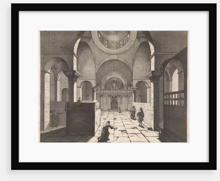 Interior of Greek domed church at Chalcedon by Jan Luyken
