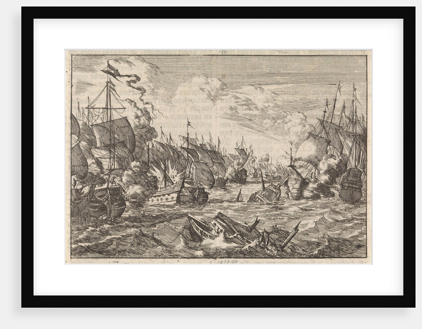 Battle of Solebay, 1672 by Pieter van der Aa I