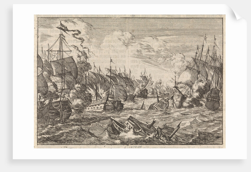 Battle of Solebay, 1672 by Pieter van der Aa I