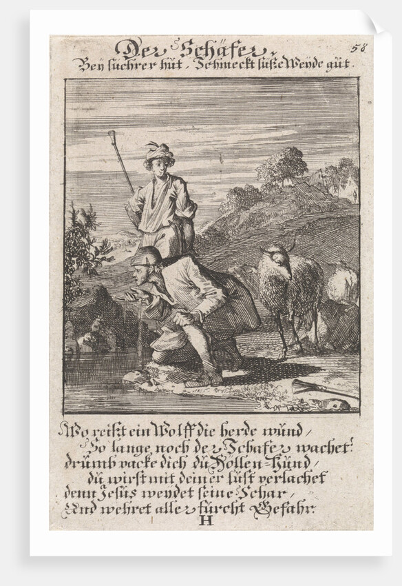 Shepherds, Caspar Luyken by Anonymous