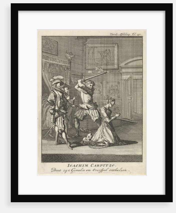 Joachim von Carpzov recommends the beheading of his wife by Jan Luyken