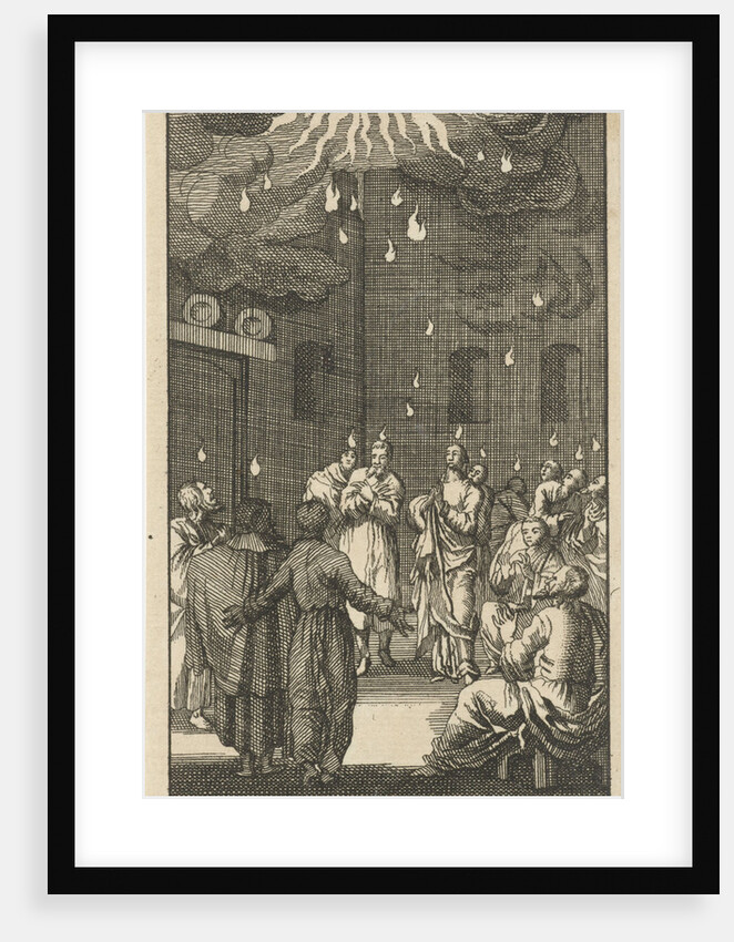 Holy Spirit descends upon Mary and the apostles by Anonymous