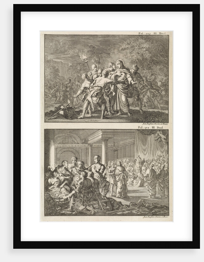 Arrest of Christ and Peter denies Christ by Willem Broedelet