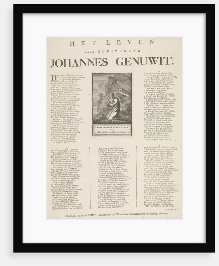 Hermit Johannes Genuwit in the Wilderness by Jan Luyken