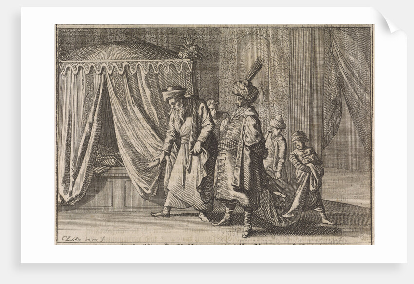 Sickbed of the wife of the pasha by Johann David Zunnern
