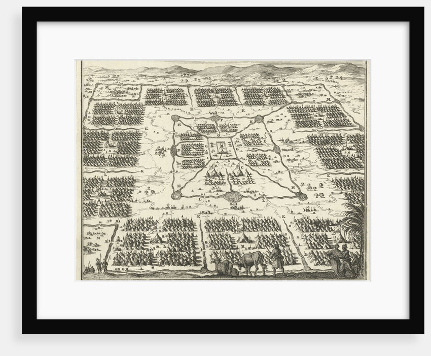 Tabernacle surrounded by camps of the twelve tribes of Israel by Willem Goeree