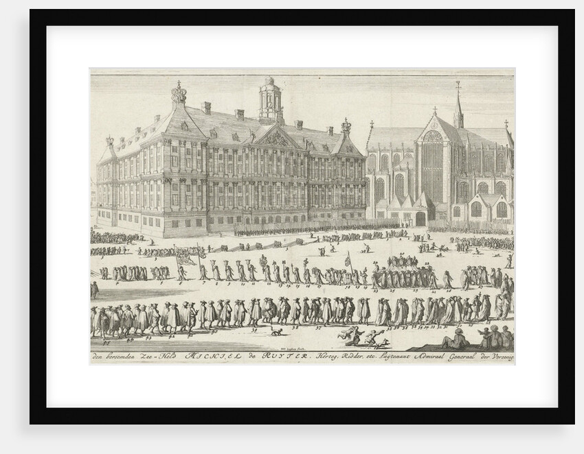 Funeral of Michiel de Ruyter by Jan Claesz ten Hoorn