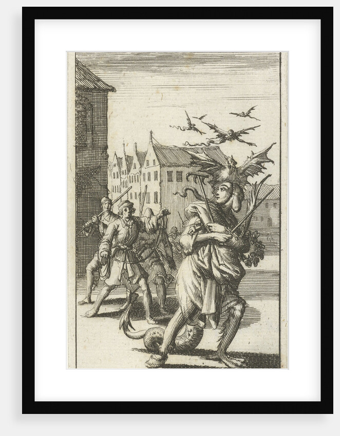 Sin chased by three men by Abraham Boekholt