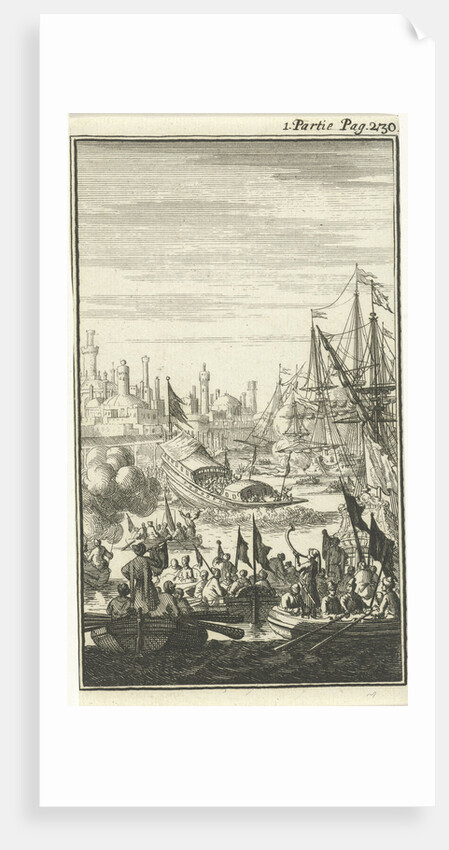 Turkish galley is launched by Charles Angot