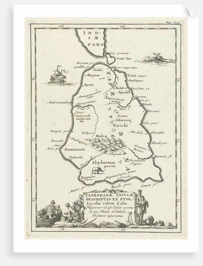 Map of Ceylon by Jordaan Luchtmans