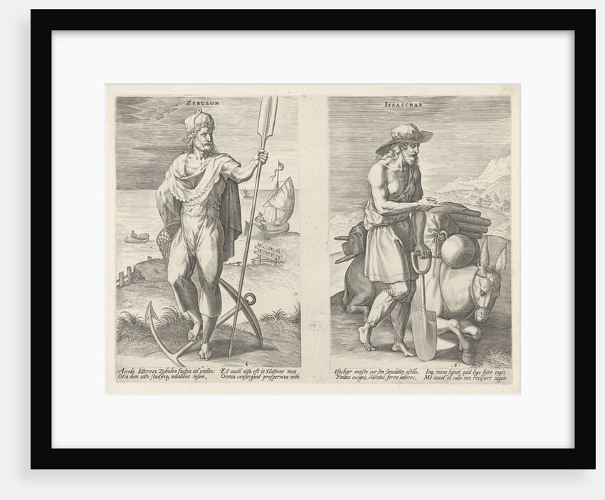 Zebulun and Issachar by Claes Jansz. Visscher II