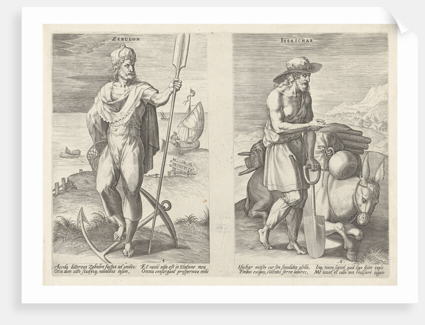 Zebulun and Issachar by Claes Jansz. Visscher II