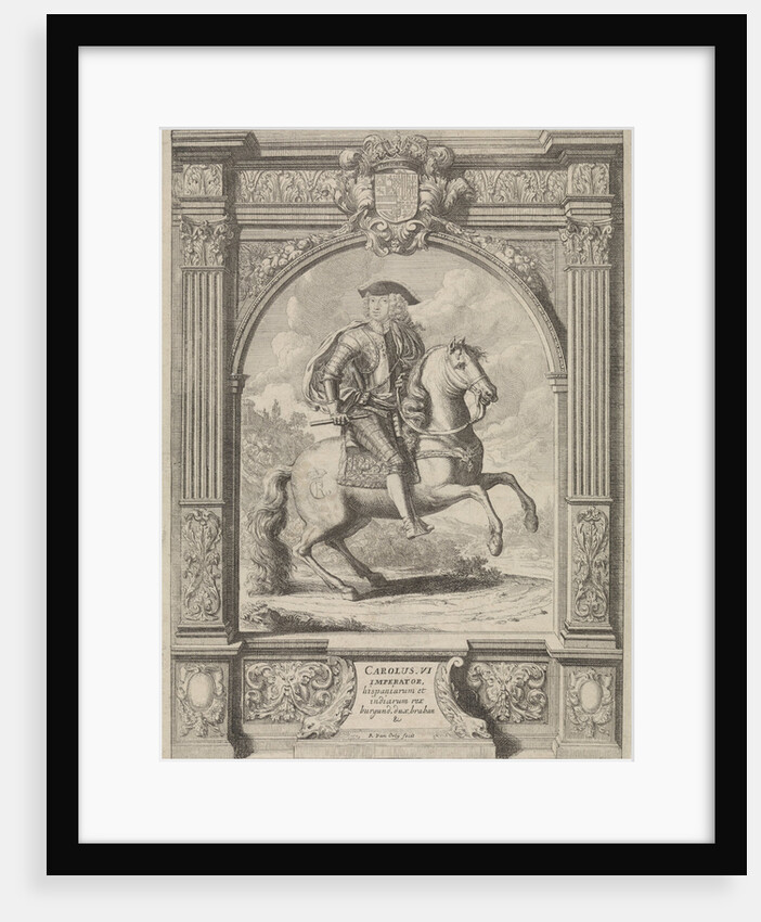 Equestrian Portrait of Emperor Charles VI by Suzanna Verbruggen