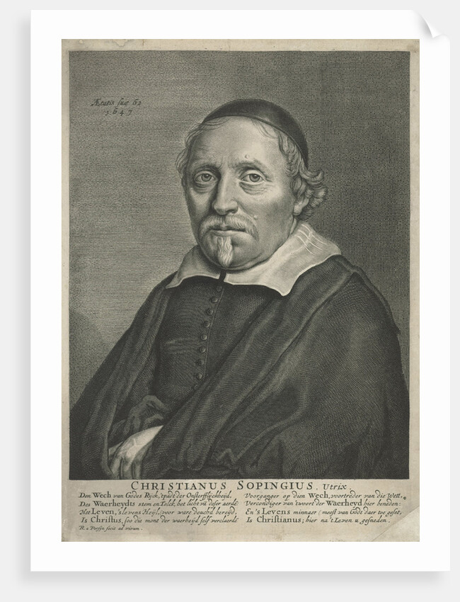 Portrait of Christiaan Sopingius by Reinier van Persijn