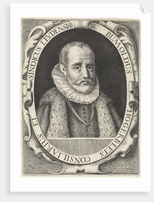 Portrait of Rombout Hogerbeets by Crispijn van de Passe I