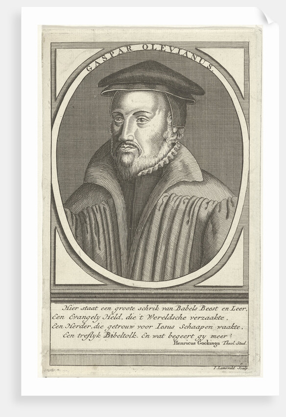 Portrait of Caspar Olevianus by Henricus Gockinga