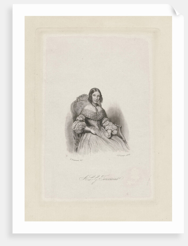 Portrait of Anna Louisa Geertruyda Bosboom-Toussaint by Johannes Philippus Lange